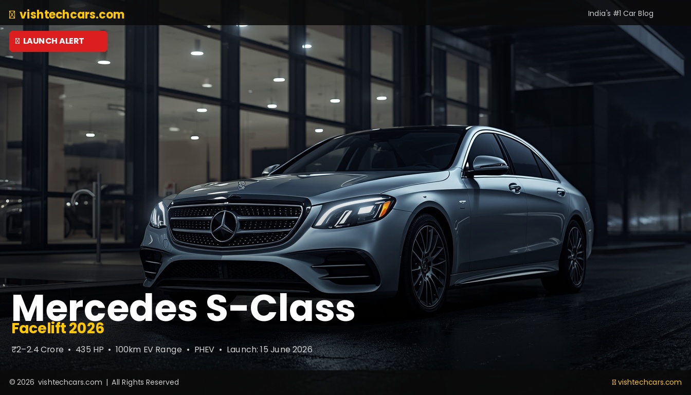 2026 Mercedes-Benz S-Class Facelift Front View India